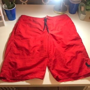 Red Polo Short